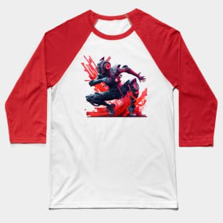 Cyberpunk Ninja Baseball T-Shirt